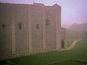 A foggy castle